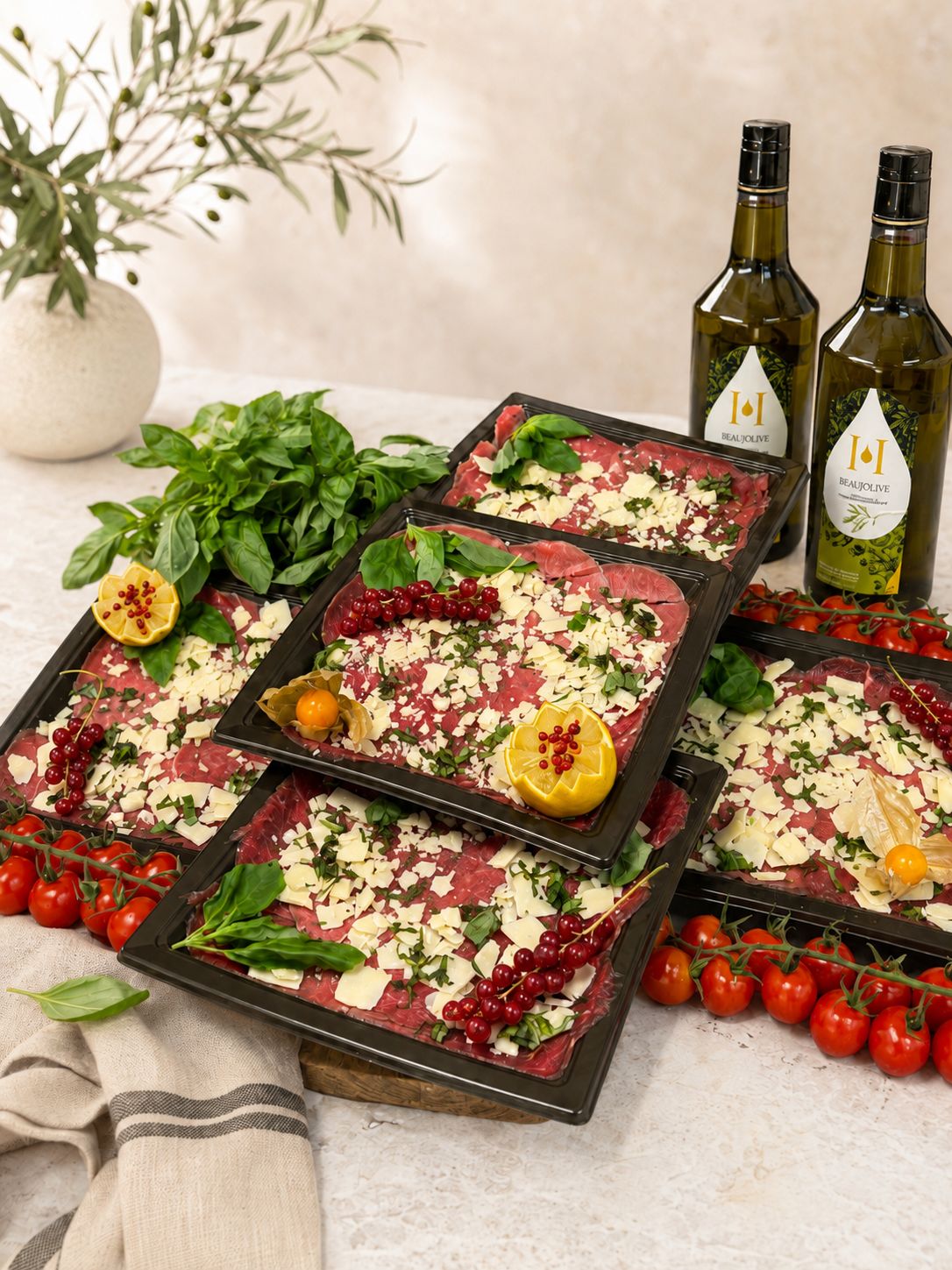 Carpaccio de bœuf nature